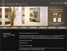 Tablet Screenshot of hudsondentalcare.net